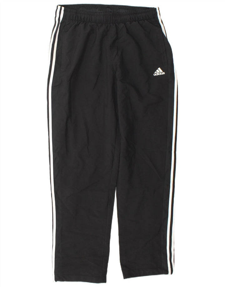 Pantaloni da tuta da uomo Adidas Large neri in poliestere