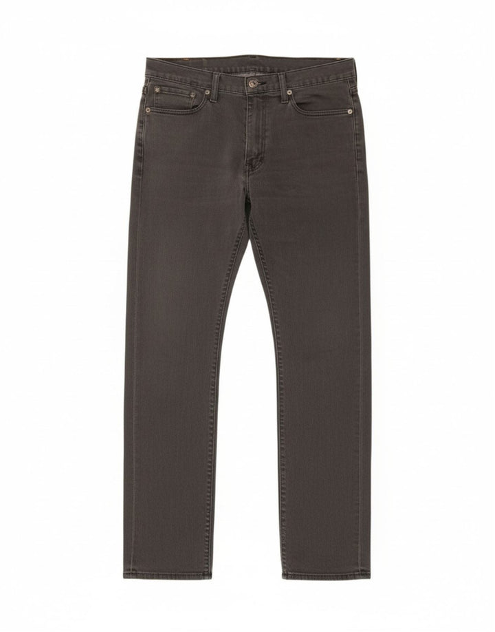 Levi's Uomo 513 Jeans dritti slim W33 L34 Cotone grigio