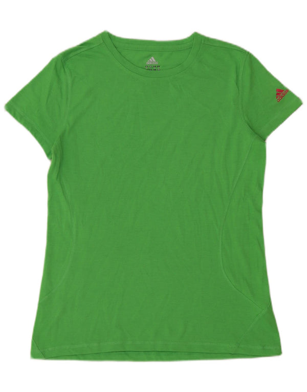 ADIDAS Womens Climalite T-Shirt Top UK 18 XL Green Polyester