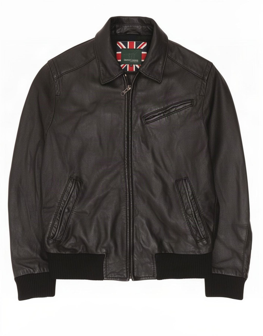 Giacca in pelle da uomo Henry Cottons IT 52 XL Nera