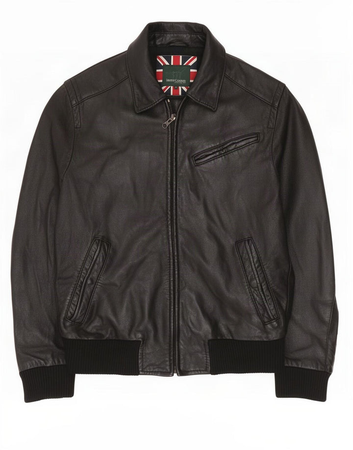 Giacca in pelle da uomo Henry Cottons IT 52 XL Nera