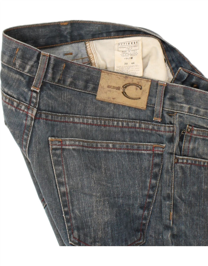 JUST CAVALLI Womens Slim Jeans W30 L29 Blue Cotton Vintage Just Cavalli and Second-Hand Just Cavalli from Messina Hembry 
