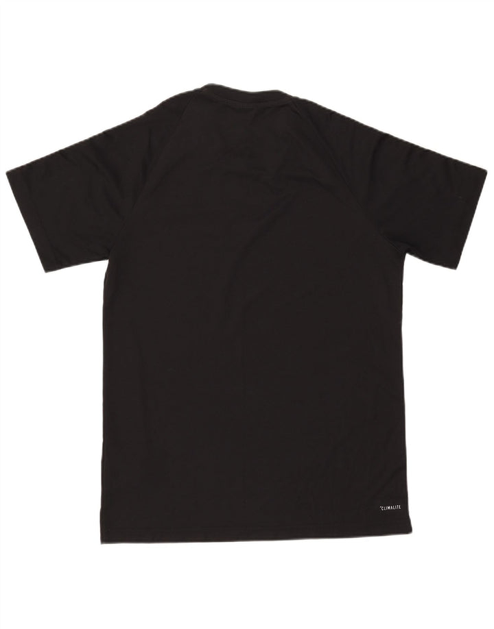 T-shirt ADIDAS Climalite da uomo, poliestere medio nero