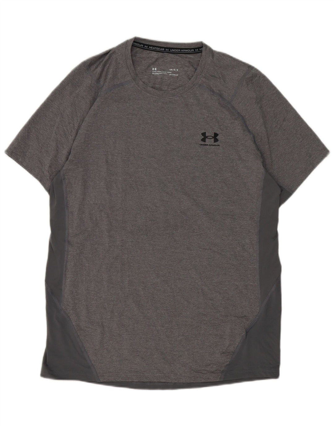Maglietta Under Armour da uomo Heat Gear Top grande in poliestere grigio