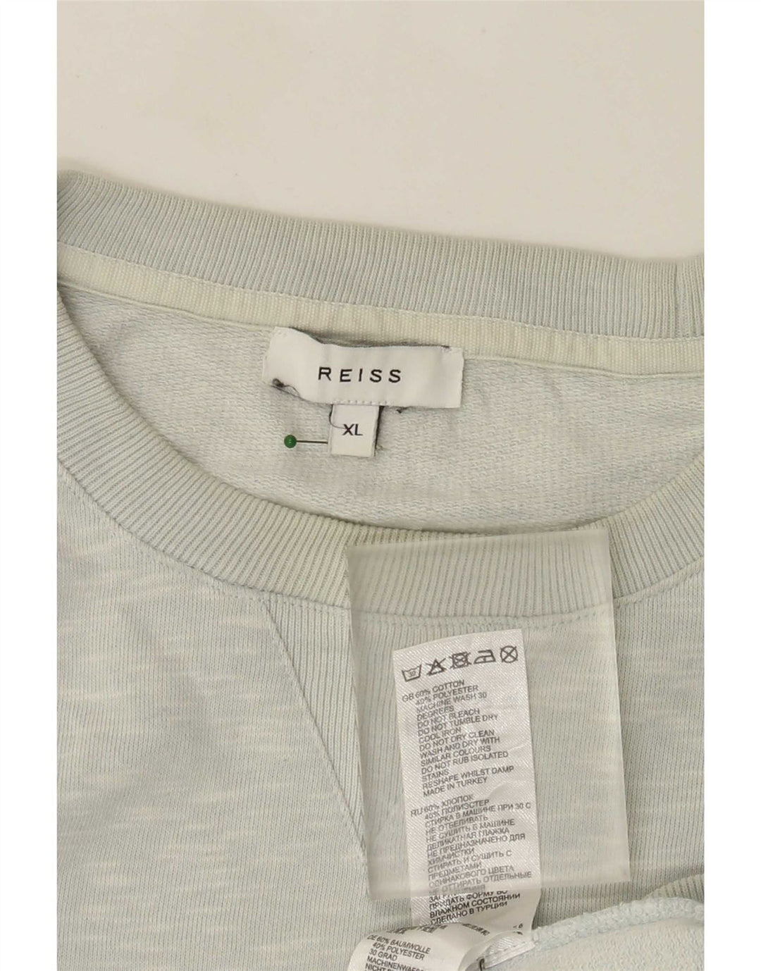 Felpa da uomo Reiss Jumper XL in cotone chiazzato grigio