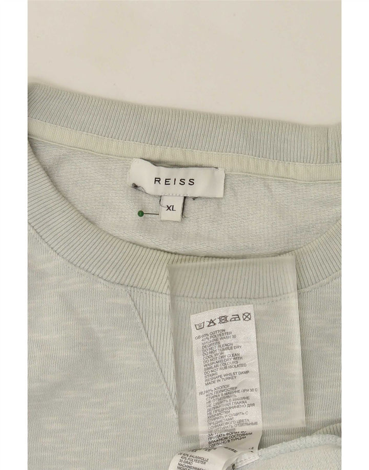 Felpa da uomo Reiss Jumper XL in cotone chiazzato grigio