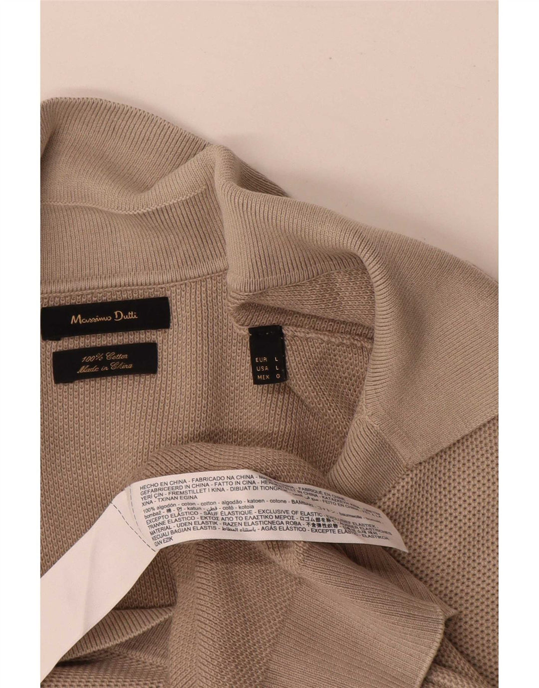 Polo Uomo Massimo Dutti Grande Cotone Grigio