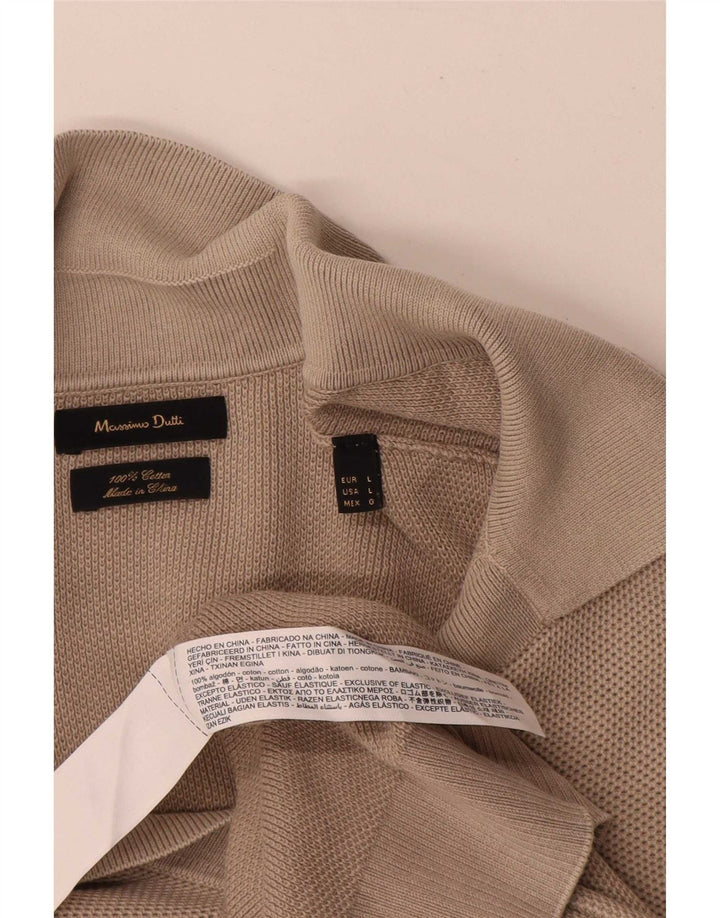 Polo Uomo Massimo Dutti Grande Cotone Grigio