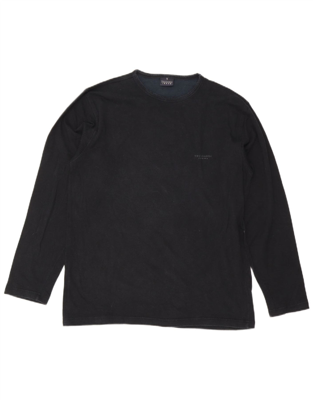 Top Trussardi Jeans Uomo Manica Lunga 2XL Viscosa Nera