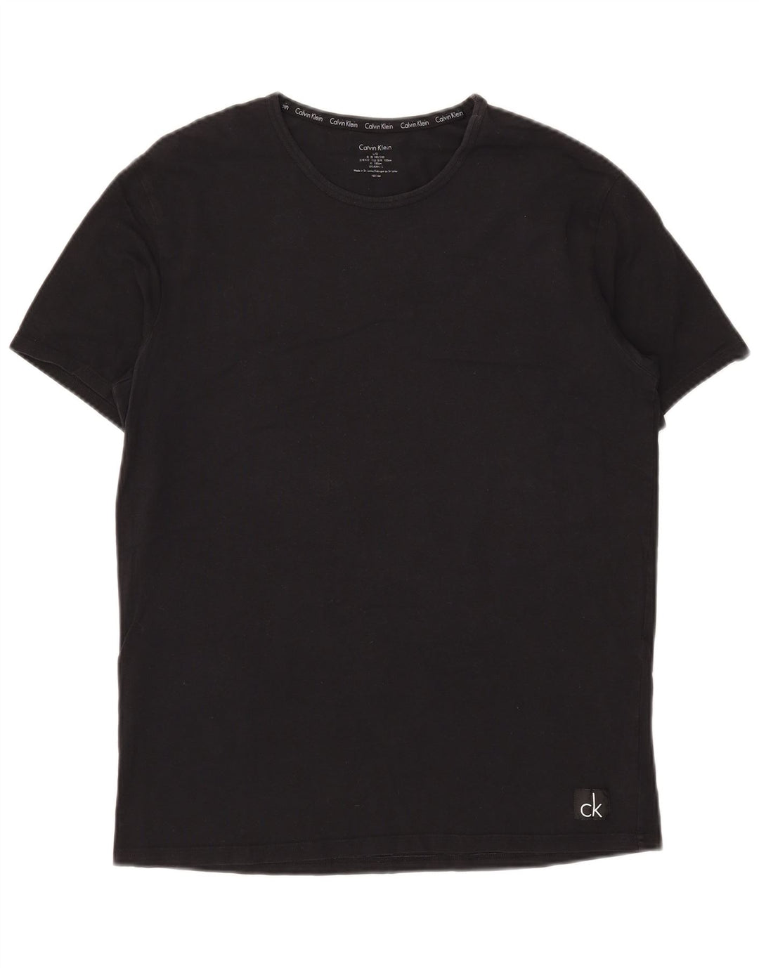 T-shirt da uomo Calvin Klein Top grande in cotone nero