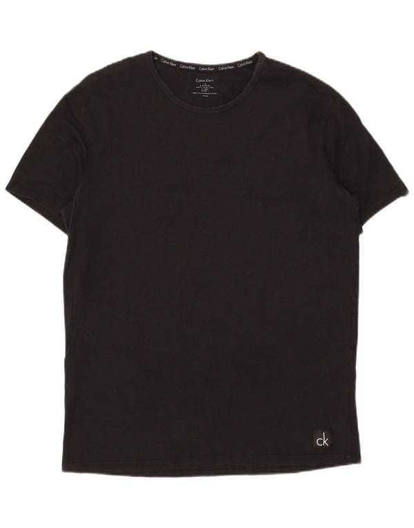 T-shirt da uomo Calvin Klein Top grande in cotone nero