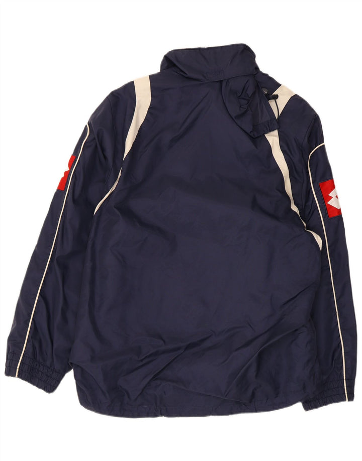 Giacca da ginnastica grafica da uomo Lotto Small Colorblock blu navy