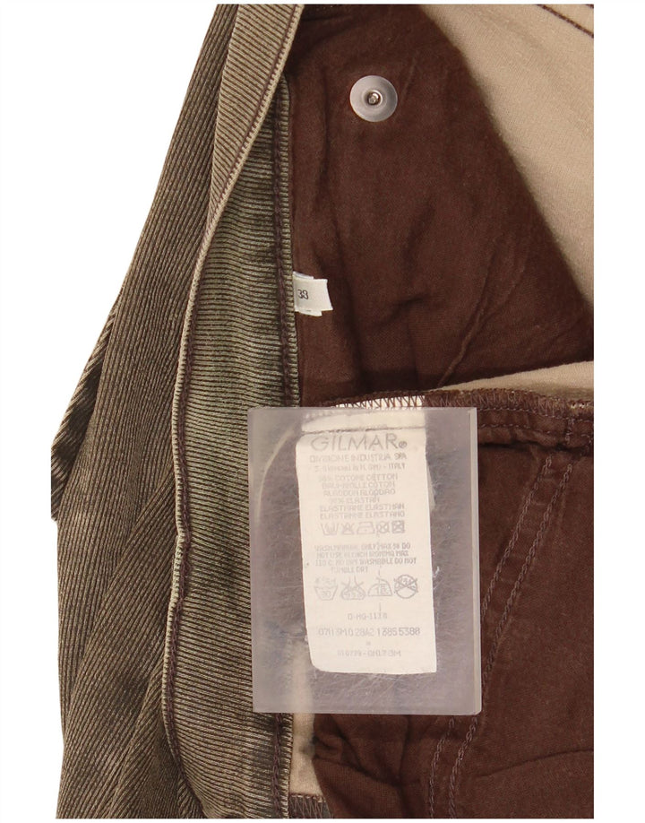 Jeans dritti da uomo ICEBERG W38 L27 cotone kaki