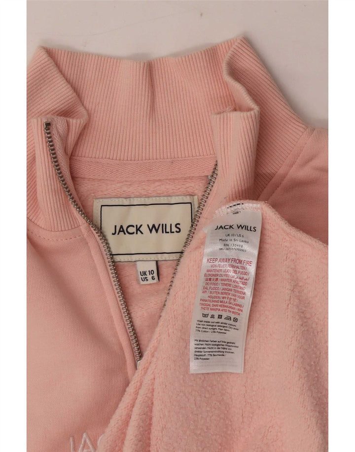 Felpa grafica oversize da donna Jack Wills UK 10 piccola rosa