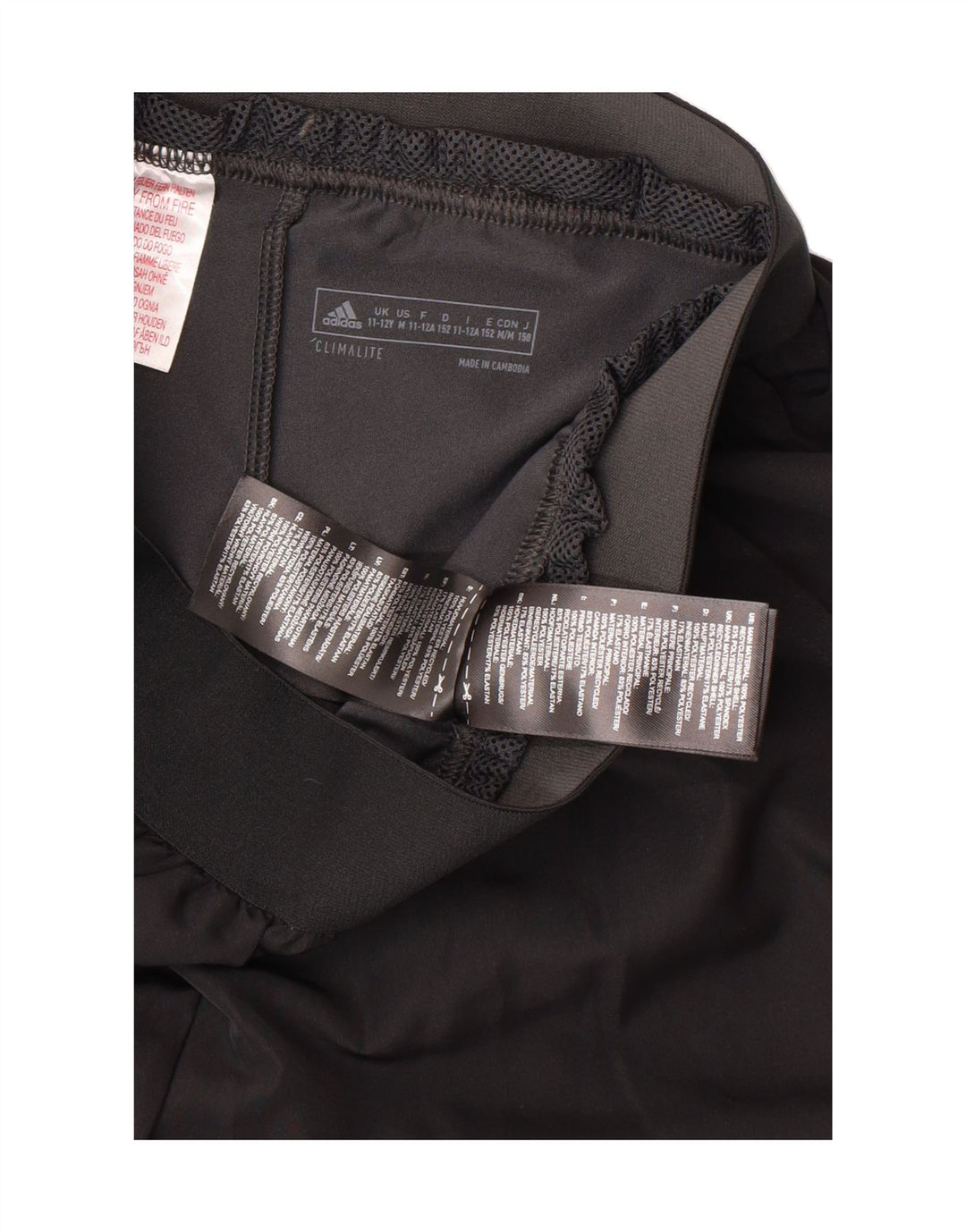 ADIDAS Boys Climalite Sport Shorts 11-12 Years Black Polyester Vintage Adidas and Second-Hand Adidas from Messina Hembry 