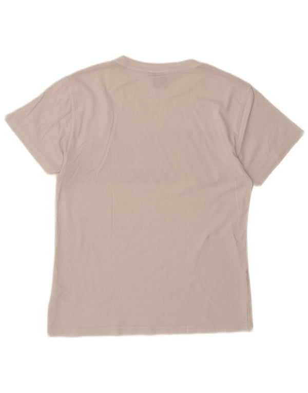 T-shirt grafica da uomo Quiksilver Top piccola in cotone bianco