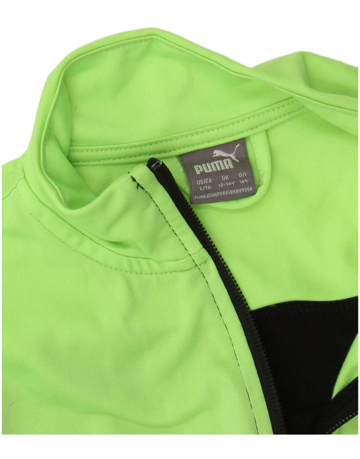 Giacca della tuta da ragazzo PUMA 13-14 anni Colorblock nera