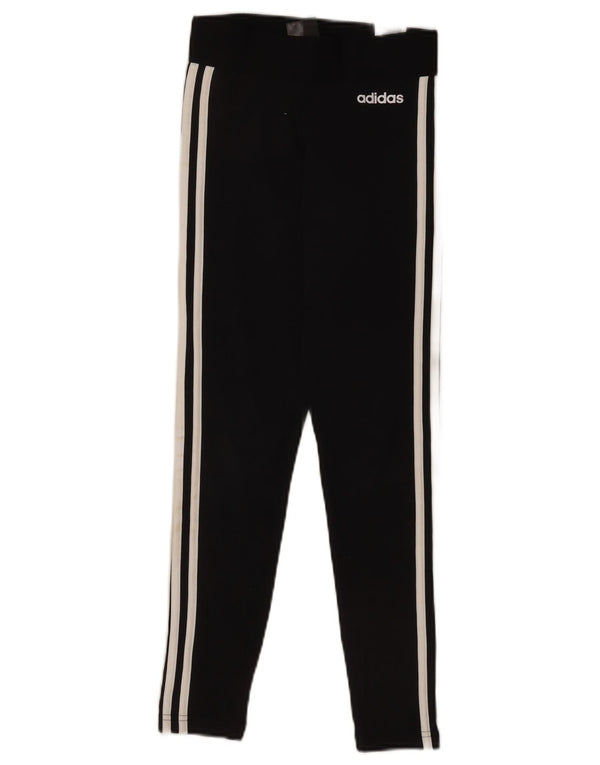 Adidas Leggings grafici 3D Arc da donna UK 4-6 XS Sport in cotone nero