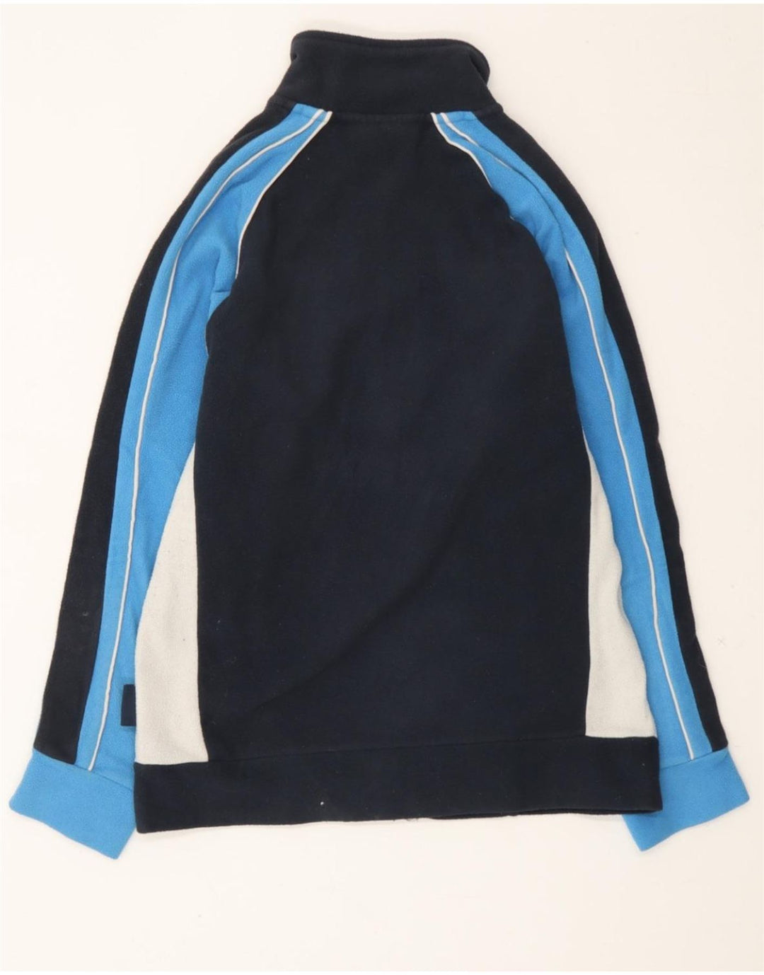 CHAMPION Boys Graphic Fleece Jacket 11-12 Years Large Black Colourblock Vintage Champion and Second-Hand Champion from Messina Hembry 