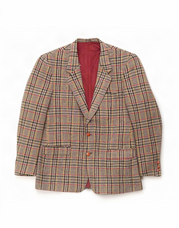 Giacca blazer a 2 bottoni da uomo Al Duca D'Aosta IT 54 2XL a quadri multicolore