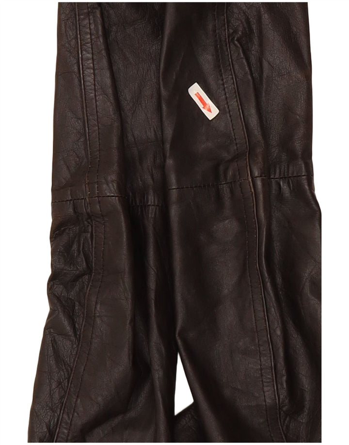 Giacca in pelle da donna Bershka UK 12 Marrone medio