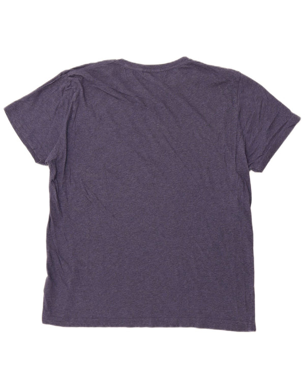 GANT T-shirt regolare da uomo Top XL in cotone blu navy