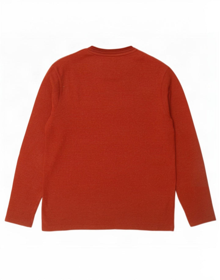 Maglione maglione girocollo da uomo Zara in cotone rosso medio