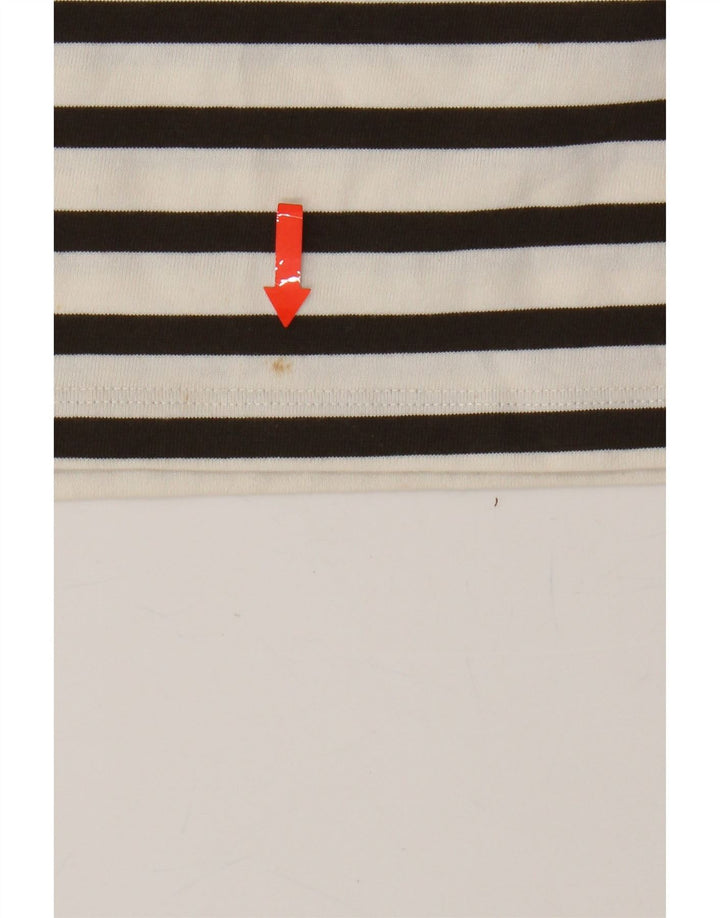 MASSIMO DUTTI Womens Shift Dress UK 6 XS White Striped Cotton Vintage Massimo Dutti and Second-Hand Massimo Dutti from Messina Hembry 