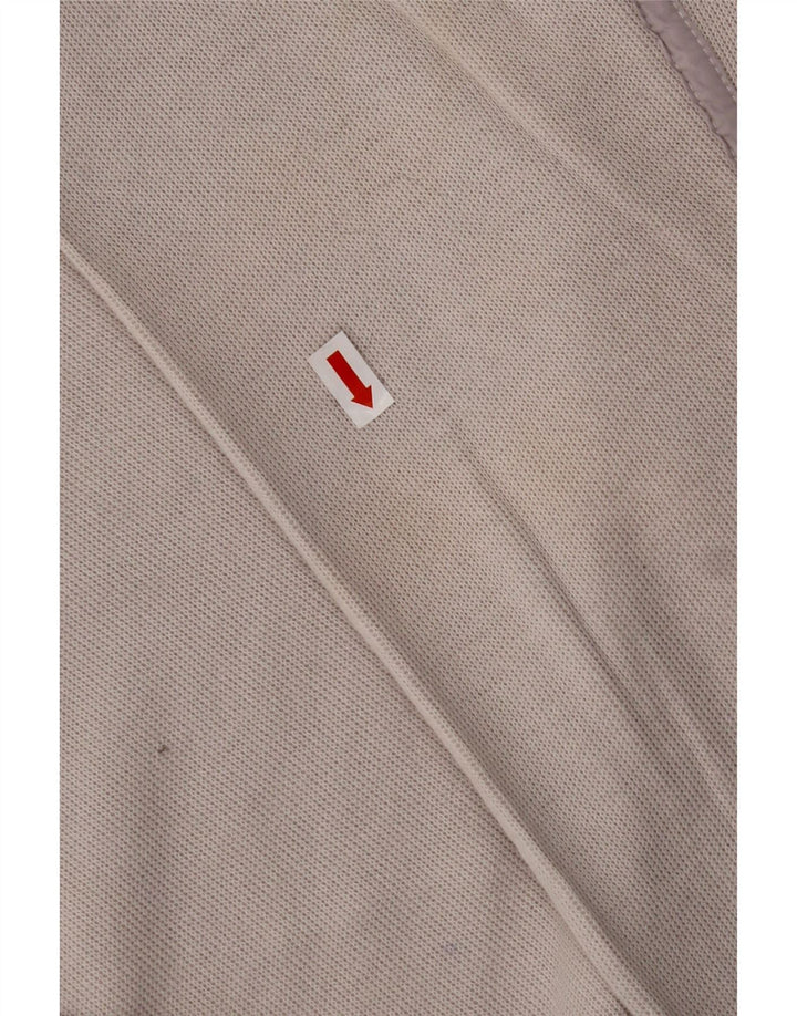 Top HUGO BOSS da uomo a maniche lunghe XL in cotone color block bianco sporco