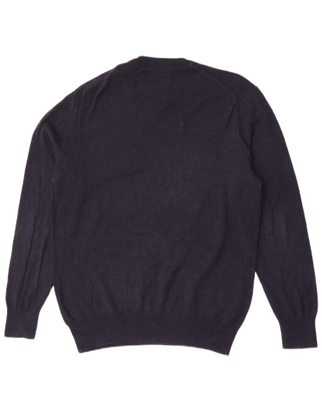 Maglione da uomo con scollo a V Superdry XL in cotone blu navy