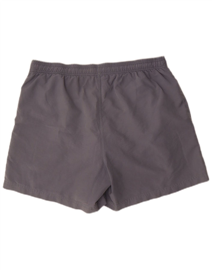Pantaloncini sportivi Adidas da uomo grandi in poliestere grigio