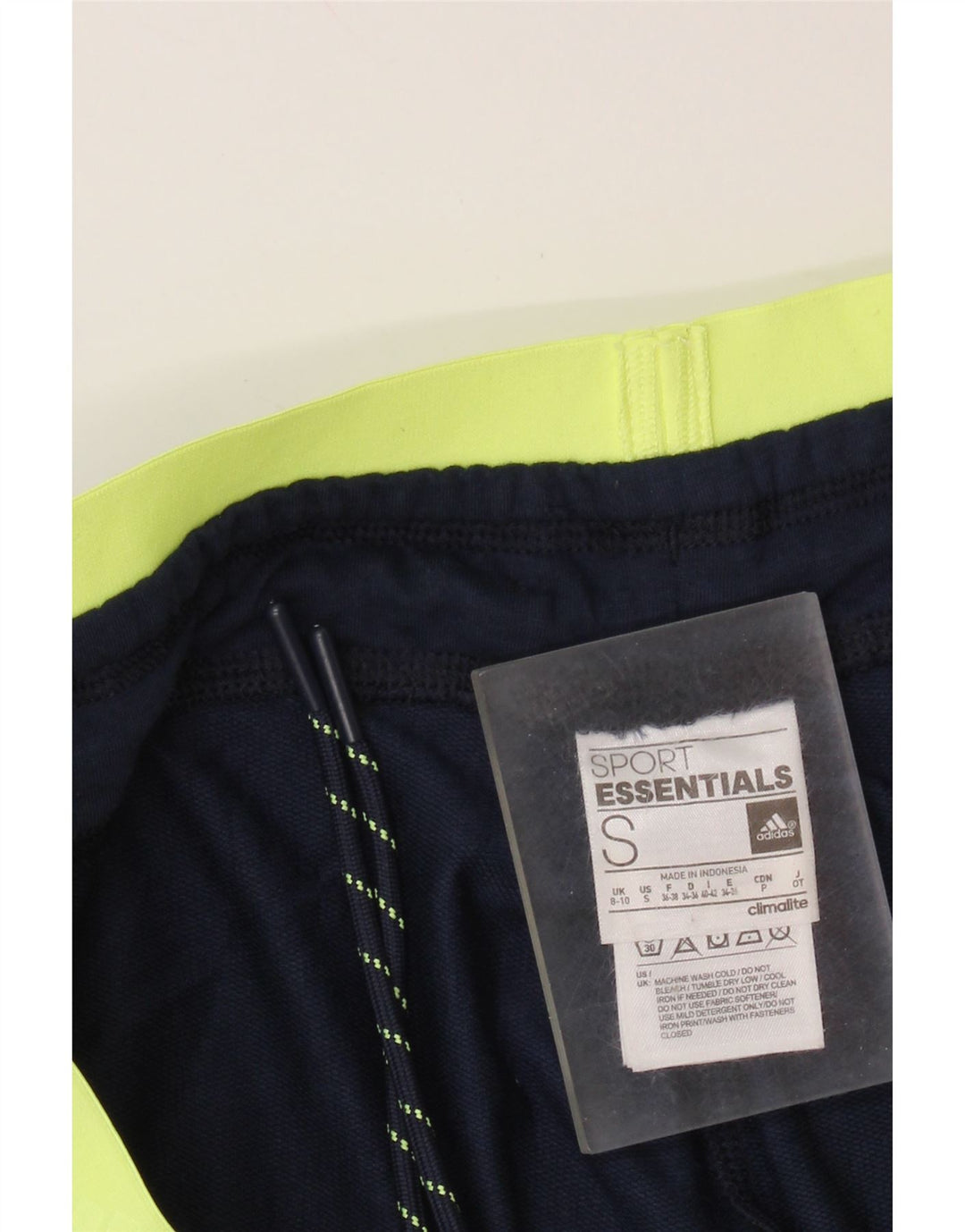 Pantaloni da tuta con grafica ADIDAS da donna Joggers UK 8/10 Small Blu navy