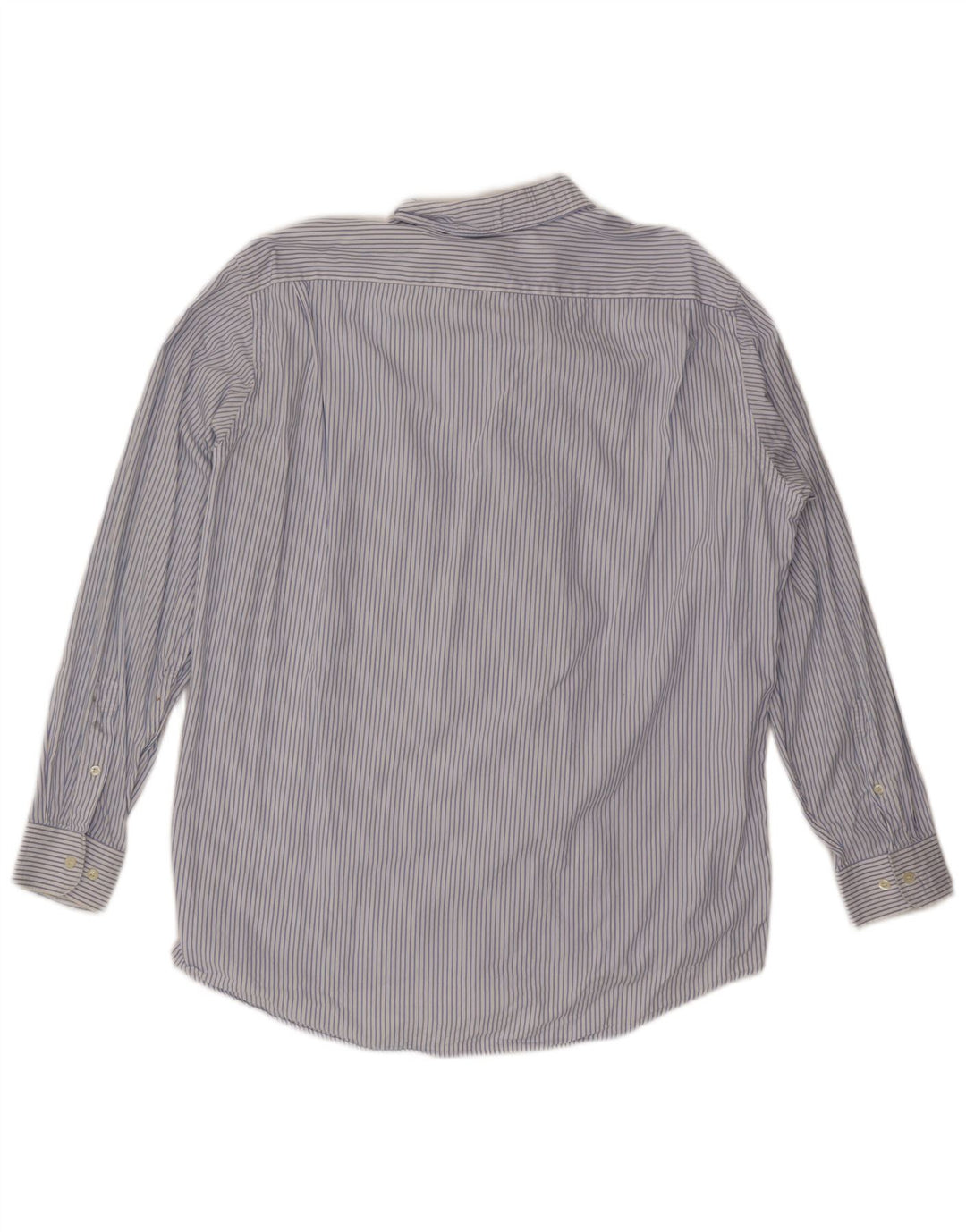 Camicia da uomo LACOSTE taglia 42 grande cotone gessato blu