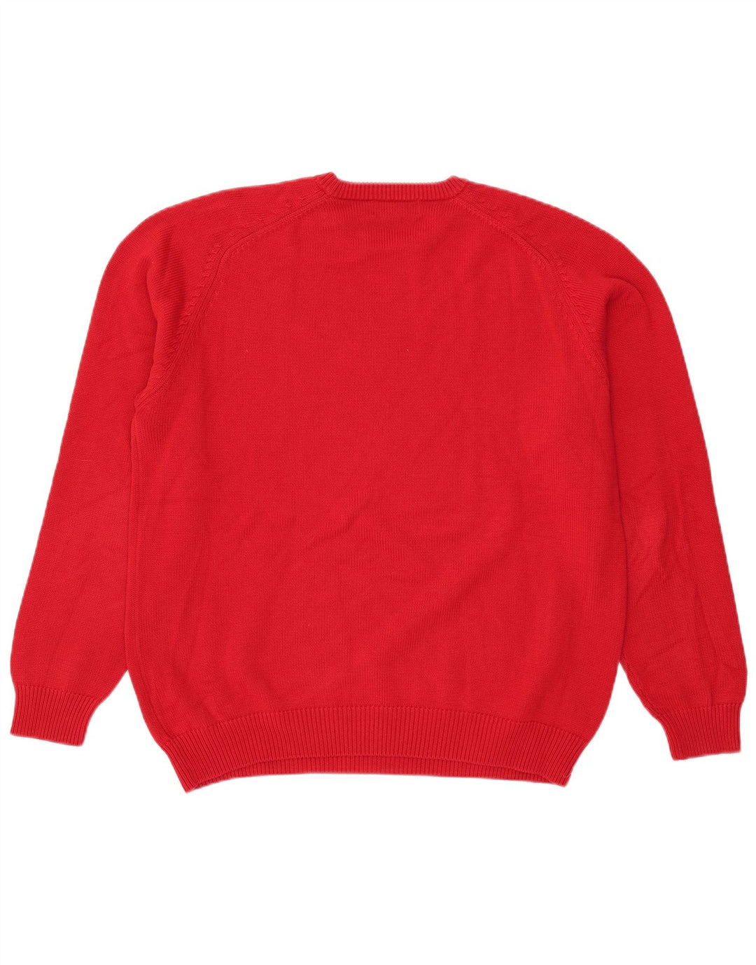 Maglione maglione girocollo da uomo Peter Fitch grande cotone rosso