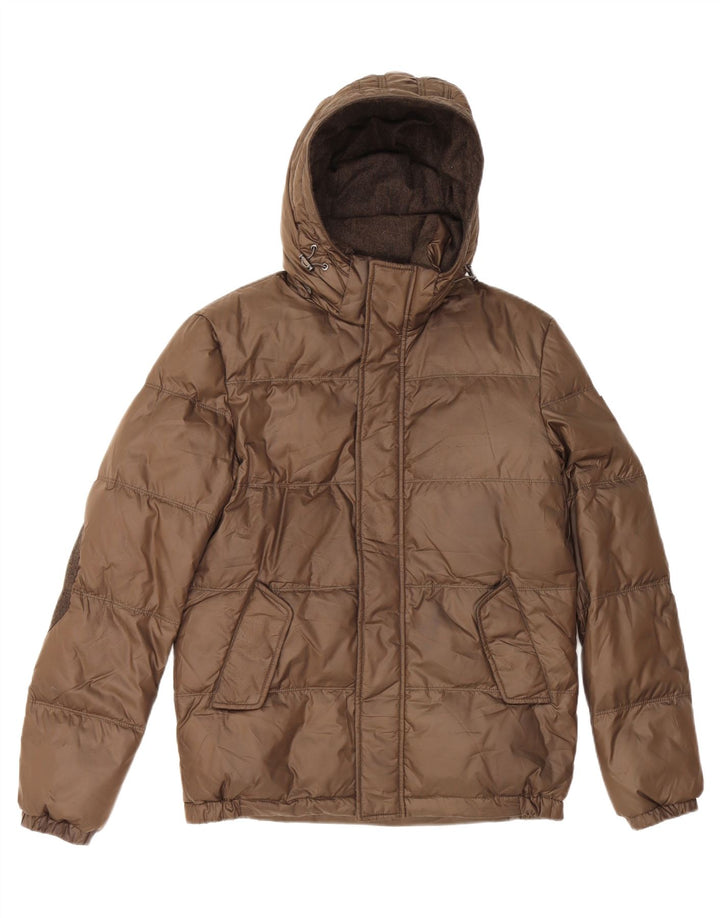 Giacca imbottita con cappuccio da uomo Guess UK 34 XS poliestere marrone