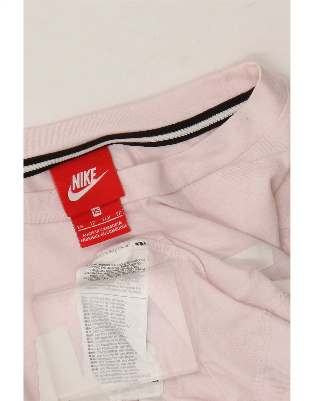 T-shirt grafica da donna Nike Top UK 6 XS poliestere rosa