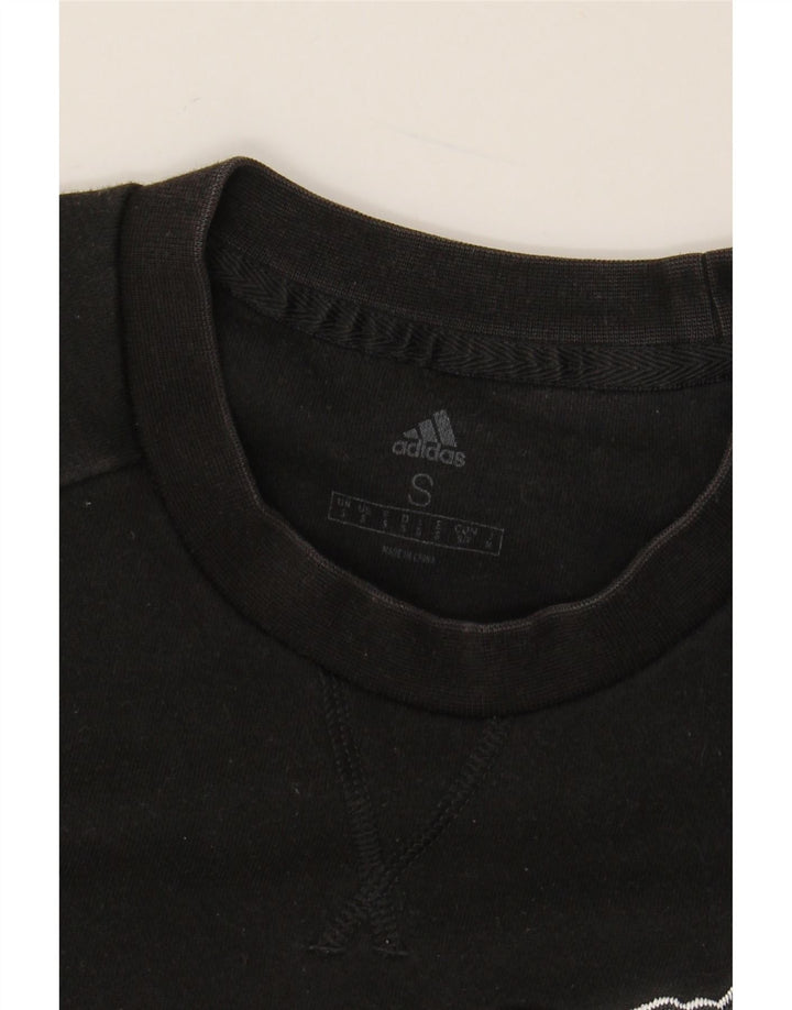 Felpa grafica da uomo ADIDAS Maglione piccolo nero