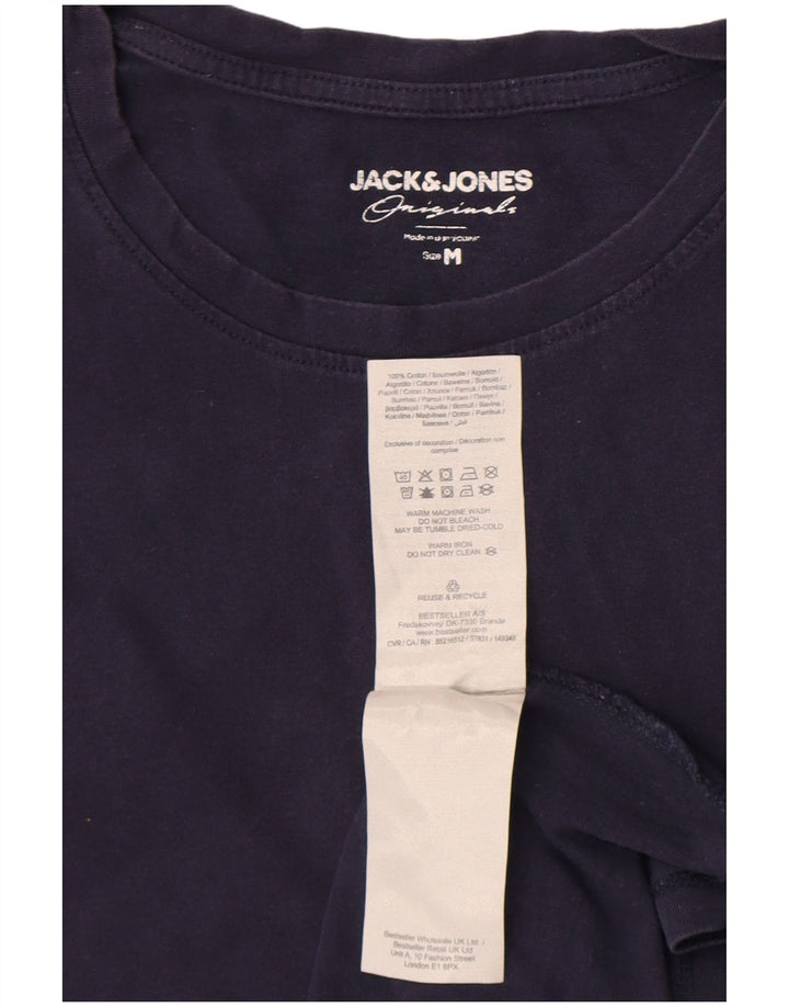 T-shirt da uomo Jack & Jones Top in cotone blu navy medio