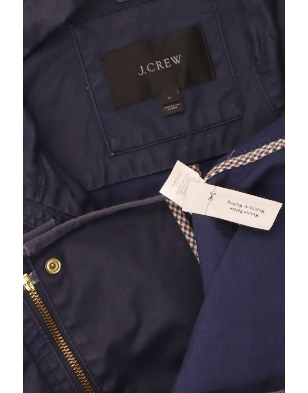 Giacca utility da donna J. Crew UK 18 XL cotone blu navy