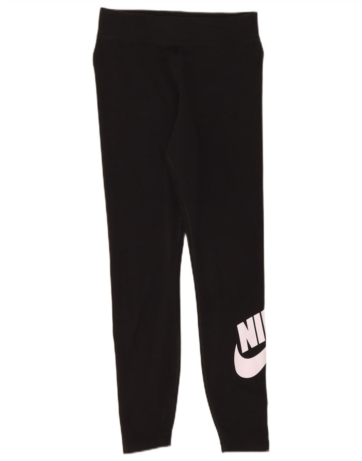Leggings grafici da donna Nike UK 12 cotone medio nero