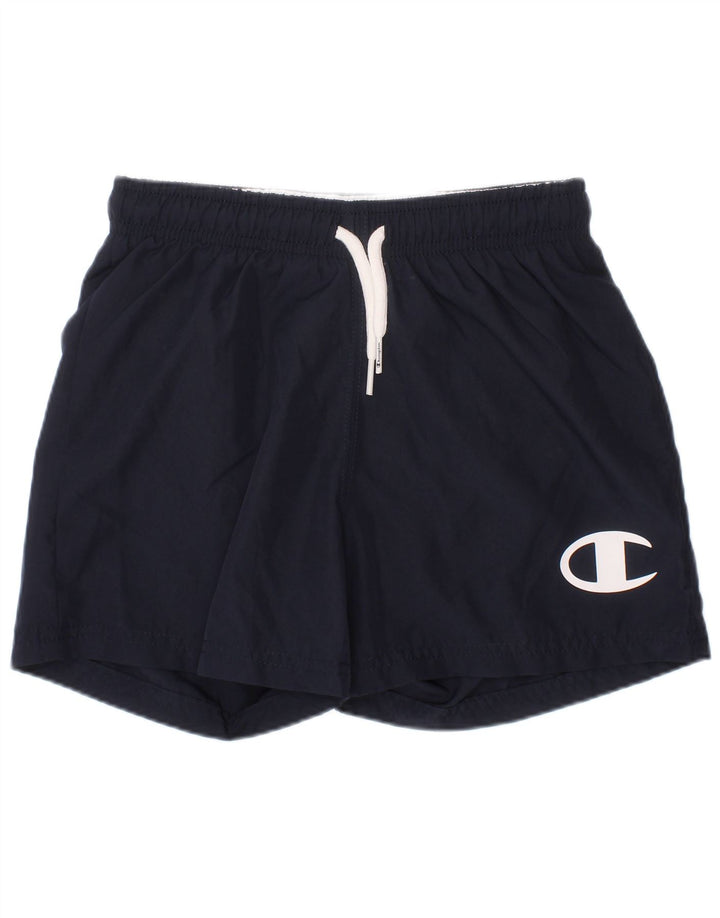 Pantaloncini sportivi CHAMPION per ragazzi 5-6 anni XS poliestere blu navy
