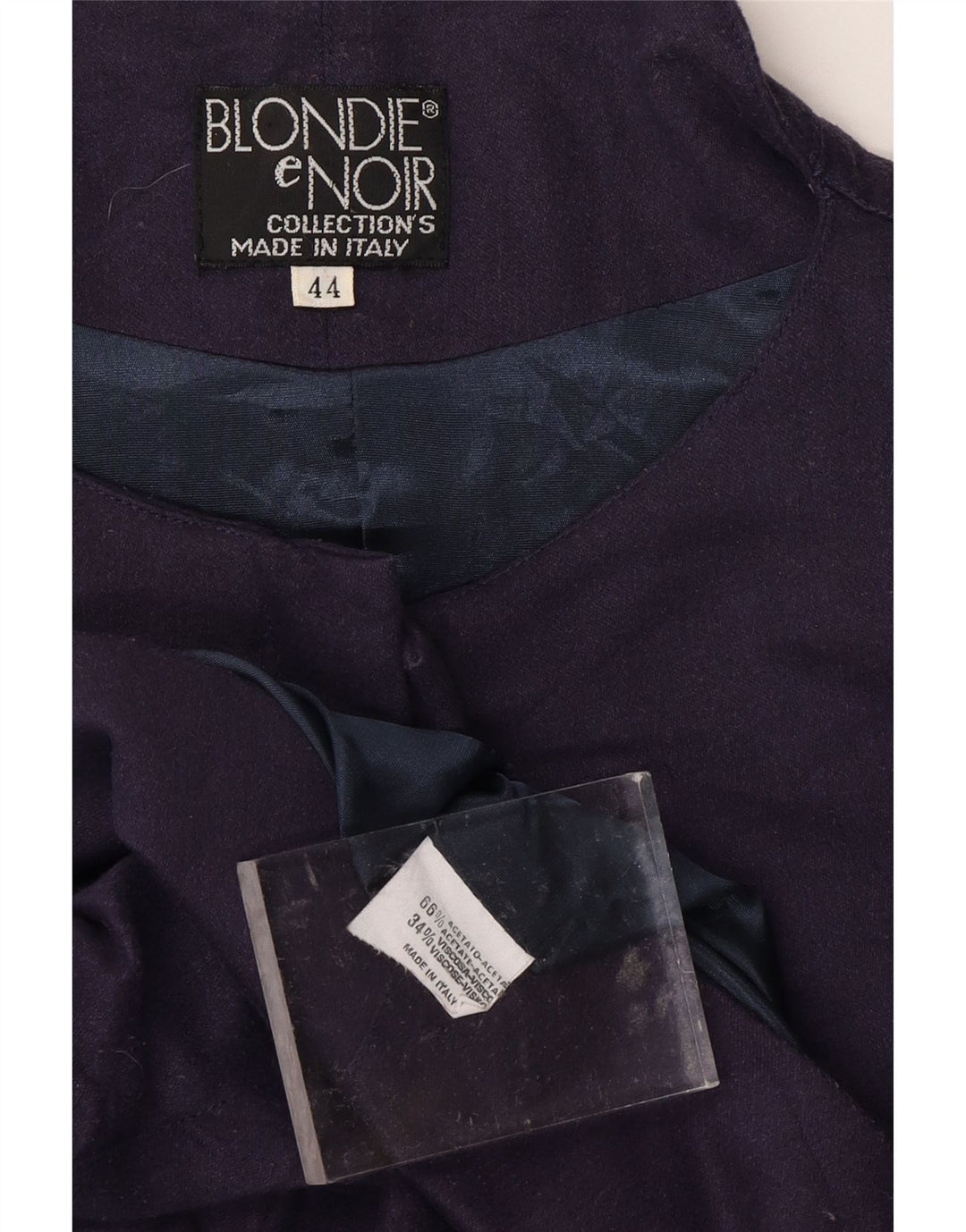 Giubbotto bomber da donna VINTAGE IT 44 Acetato medio blu navy