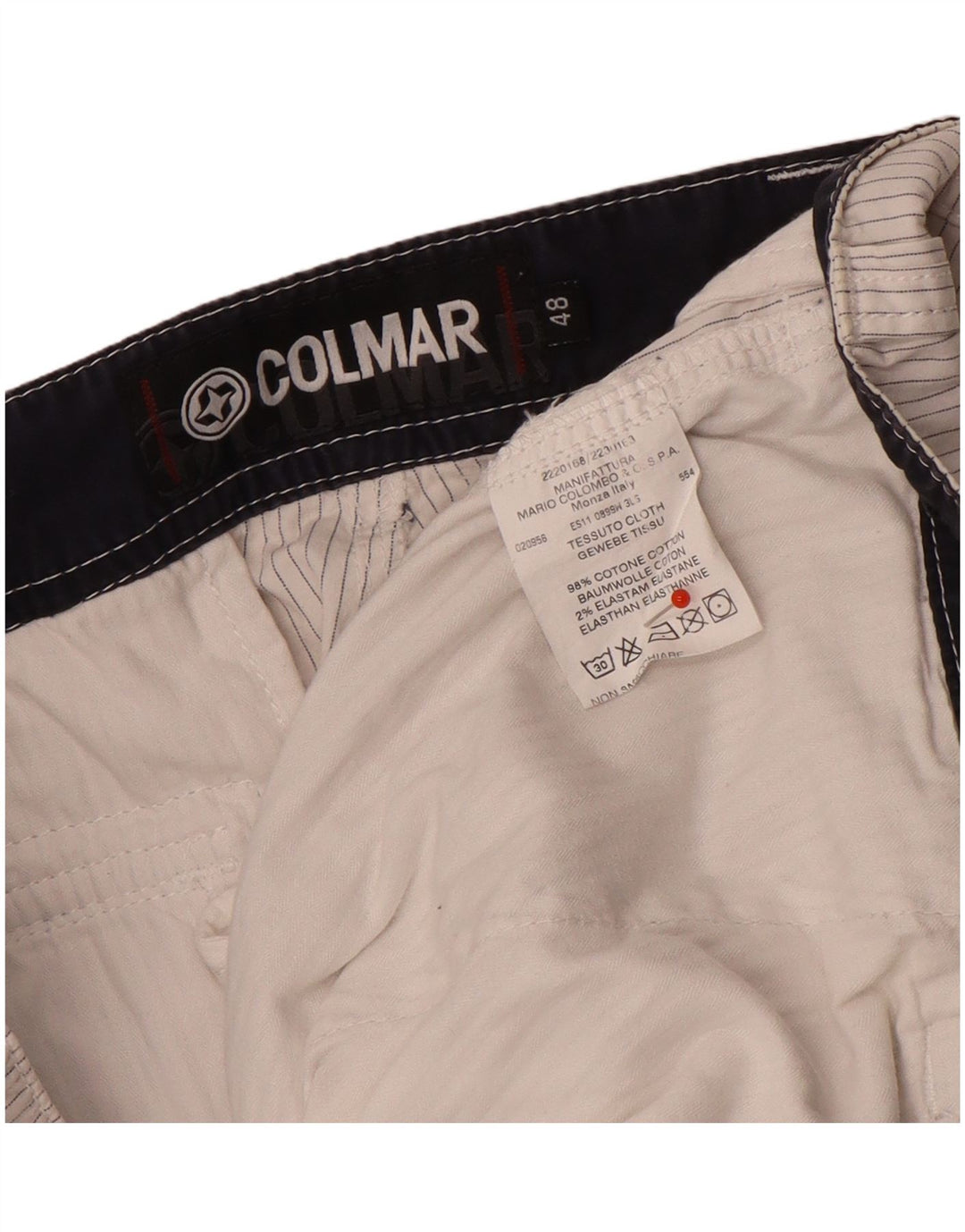Pantaloncini cargo da uomo Colmar IT 48 Medium W32 Cotone gessato grigio