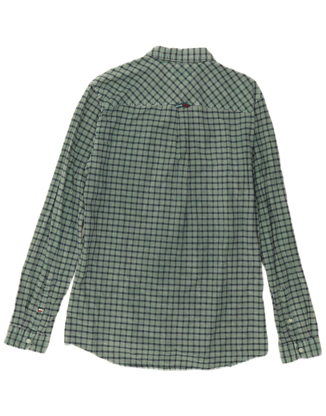 Camicia da uomo Regular Fit Tommy Hilfiger in cotone a quadri verde medio