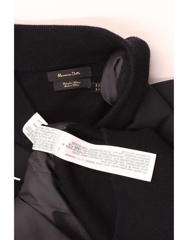 Giubbotto bomber da uomo Massimo Dutti UK 42 XL cotone nero