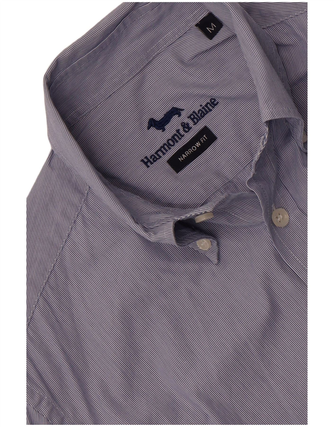 Camicia da uomo Harmont & Blaine vestibilità stretta blu medio a righe
