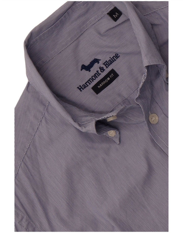 Camicia da uomo Harmont & Blaine vestibilità stretta blu medio a righe