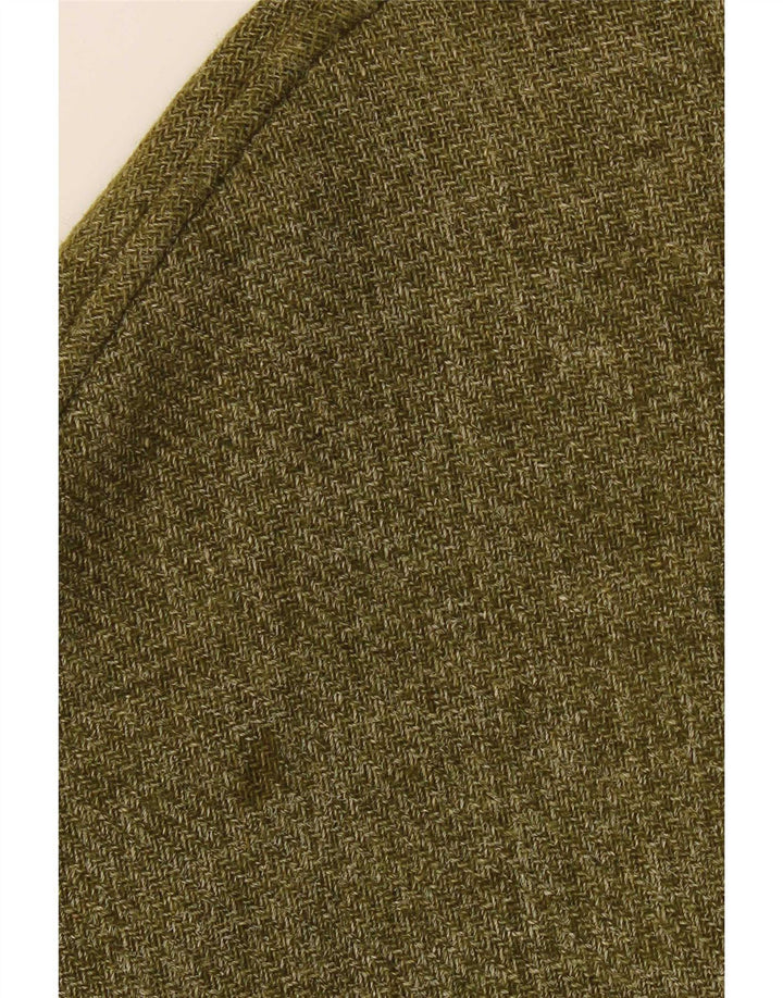 Cappotto poncho vintage da donna taglia unica color kaki