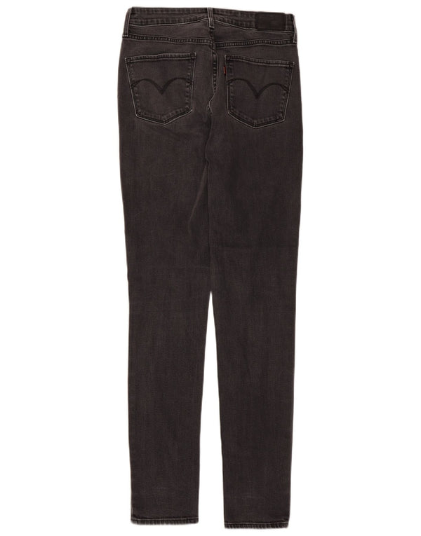 Jeans skinny a vita alta da donna Levi's W27 L32 cotone grigio