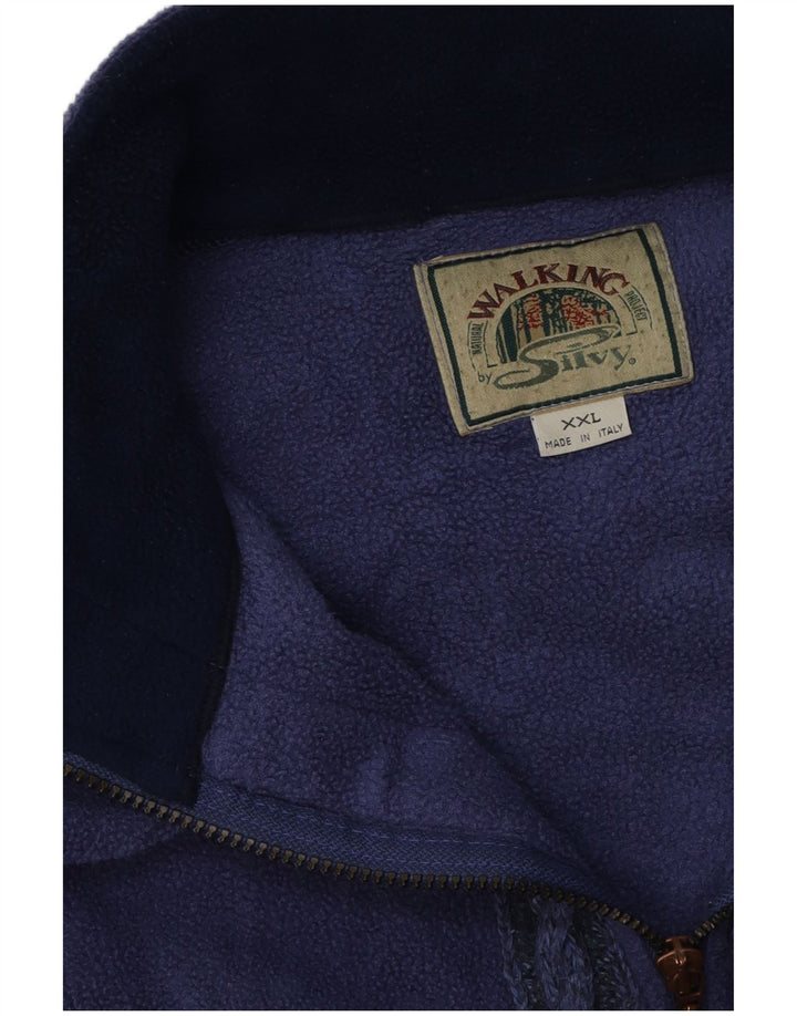 Giacca in pile da uomo Silvy UK 44 2XL Viola